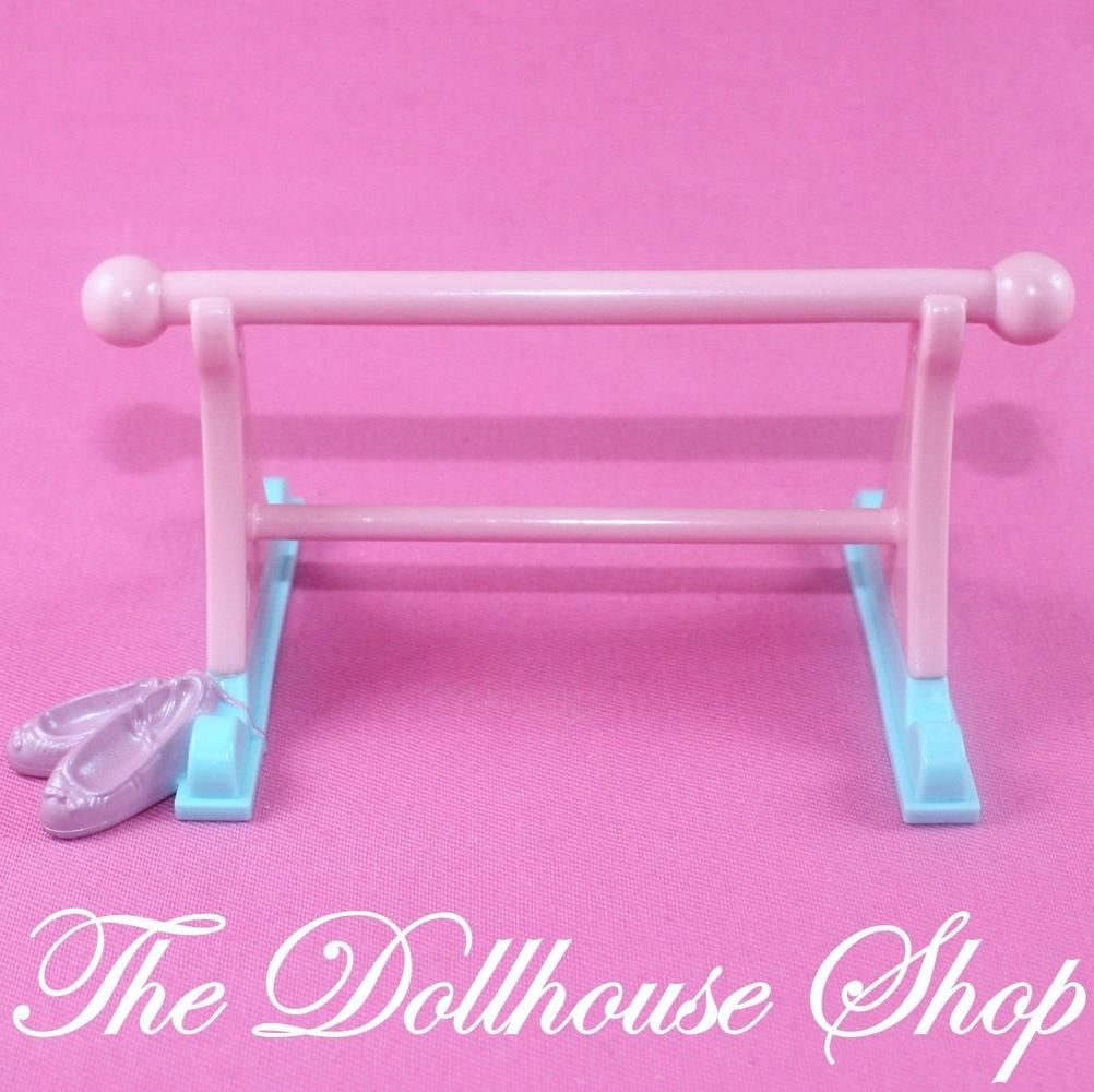 Fisher Price Loving Family Dream Dollhouse Pink Ballet Set Bar Ballerina Doll-Toys & Hobbies:Preschool Toys & Pretend Play:Fisher-Price:1963-Now:Dollhouses-Fisher-Price-Ballet Sets,Dollhouse,Dream Dollhouse,Fisher Price,Kids Bedroom,Loving Family,Used-The Dollhouse Shop