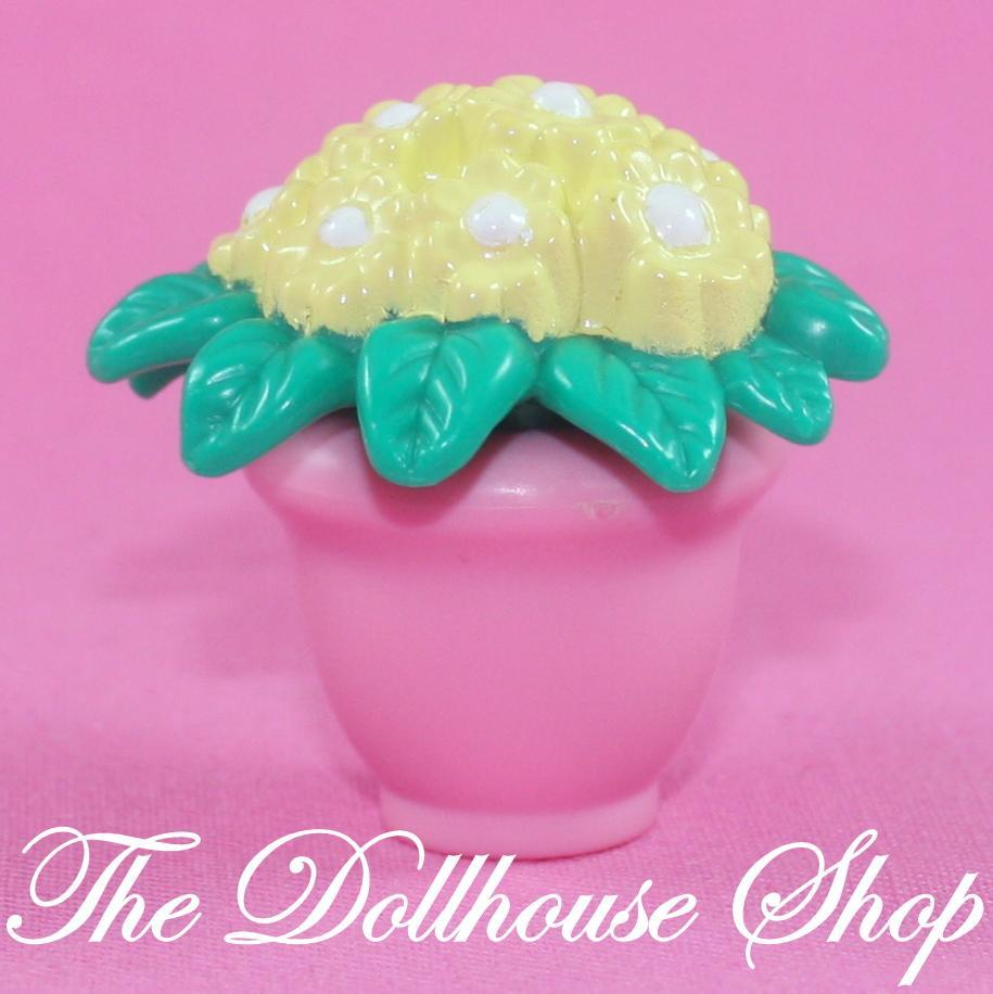 Fisher Price Loving Family Dream Dollhouse Pink Potted Plant Pot Vase Flowers-Toys & Hobbies:Preschool Toys & Pretend Play:Fisher-Price:1963-Now:Dollhouses-Fisher-Price-Dollhouse,Dream Dollhouse,Fisher Price,Loving Family,Pink,Plants and Vases,Used-The Dollhouse Shop