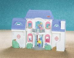 Fisher Price Loving Family Dream Dollhouse Pink Single Baby Doll Swing-Toys & Hobbies:Preschool Toys & Pretend Play:Fisher-Price:1963-Now:Dollhouses-Fisher-Price-Dollhouse,Dream Dollhouse,Fisher Price,Loving Family,Used-The Dollhouse Shop