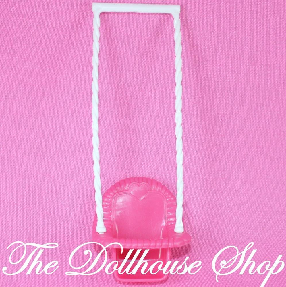 Fisher Price Loving Family Dream Dollhouse Pink Single Baby Doll Swing-Toys & Hobbies:Preschool Toys & Pretend Play:Fisher-Price:1963-Now:Dollhouses-Fisher-Price-Dollhouse,Dream Dollhouse,Fisher Price,Loving Family,Used-The Dollhouse Shop