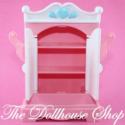 Fisher Price Loving Family Dream Dollhouse Pink Wardrobe Armoire Closet-Toys & Hobbies:Preschool Toys & Pretend Play:Fisher-Price:1963-Now:Dollhouses-Fisher-Price-Bedroom,Dollhouse,Dream Dollhouse,Fisher Price,Kids Bedroom,Loving Family,Pink,Used-Fisher Price Loving Family Dream Dollhouse Pink Wardrobe with doors, shelves, and hooks. Perfect for doll clothes! Find it now at The Dollhouse Shop!-The Dollhouse Shop