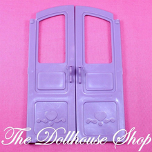 Fisher Price Loving Family Dream Dollhouse Purple Replacement Front Doors-Toys & Hobbies:Preschool Toys & Pretend Play:Fisher-Price:1963-Now:Dollhouses-Fisher-Price-Dollhouse,Dream Dollhouse,Fisher Price,Loving Family,Replacement Parts,Used-The Dollhouse Shop