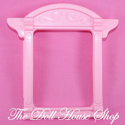 Fisher Price Loving Family Dream Dollhouse Replacement Pink Window Frame-Toys & Hobbies:Preschool Toys & Pretend Play:Fisher-Price:1963-Now:Dollhouses-Fisher-Price-Dollhouse,Dream Dollhouse,Fisher Price,Loving Family,Pink,Replacement Parts,Used-The Dollhouse Shop