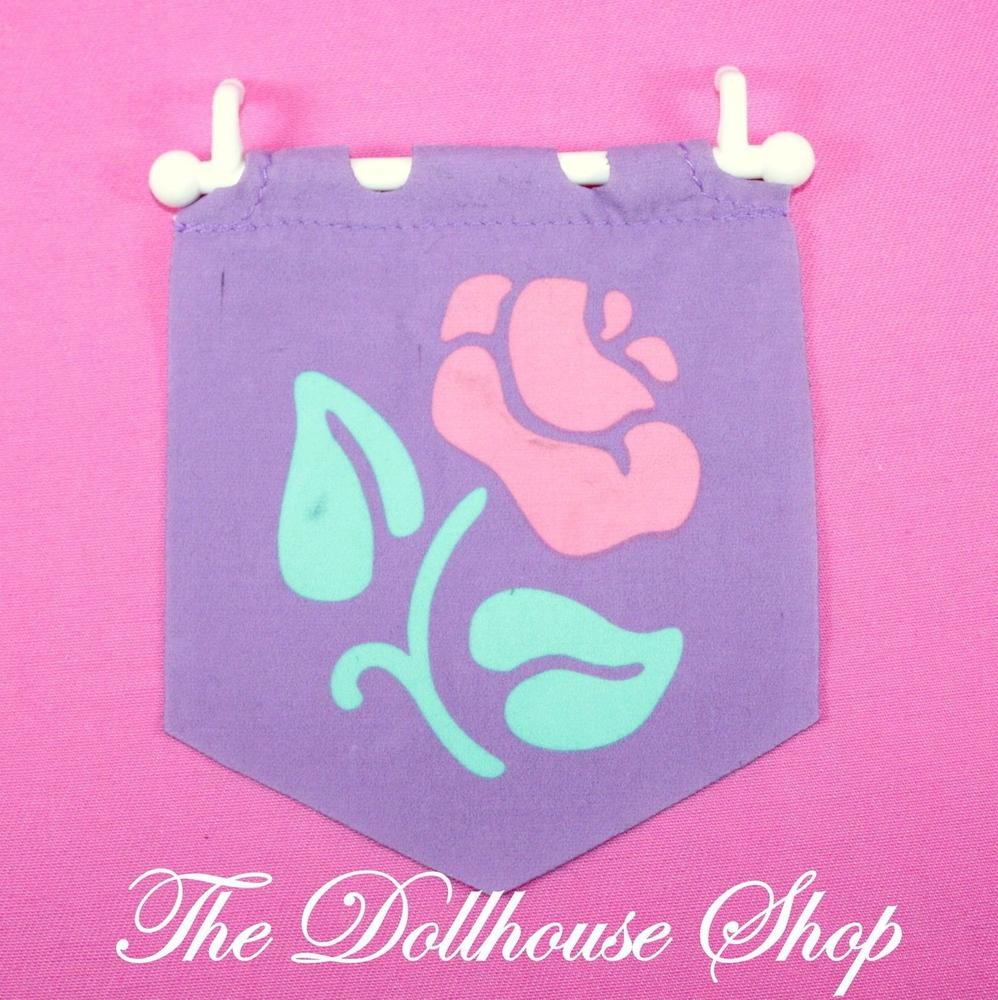 Fisher Price Loving Family Dream Dollhouse Seasonal Purple Spring Flower Flag-Toys & Hobbies:Preschool Toys & Pretend Play:Fisher-Price:1963-Now:Dollhouses-Fisher-Price-Dollhouse,Dream Dollhouse,Fisher Price,Holidays & Seasonal,Loving Family,Used-The Dollhouse Shop