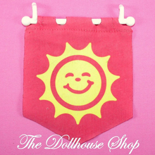 Fisher Price Loving Family Dream Dollhouse Seasonal Set Red Summer Sun Flag-Toys & Hobbies:Preschool Toys & Pretend Play:Fisher-Price:1963-Now:Dollhouses-Fisher-Price-Dollhouse,Dream Dollhouse,Fisher Price,Holidays & Seasonal,Loving Family,Used-The Dollhouse Shop