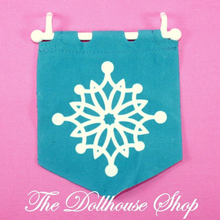 Fisher Price Loving Family Dream Dollhouse Seasonal Set Winter Snowflake Flag-Toys & Hobbies:Preschool Toys & Pretend Play:Fisher-Price:1963-Now:Dollhouses-Fisher-Price-Dollhouse,Dream Dollhouse,Fisher Price,Holidays & Seasonal,Loving Family,Used-The Dollhouse Shop