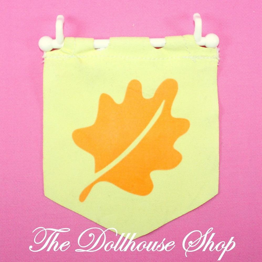 Fisher Price Loving Family Dream Dollhouse Seasonal Set Yellow Fall Autumn Flag-Toys & Hobbies:Preschool Toys & Pretend Play:Fisher-Price:1963-Now:Dollhouses-Fisher-Price-Dollhouse,Dream Dollhouse,Fisher Price,Holidays & Seasonal,Loving Family,Used-The Dollhouse Shop