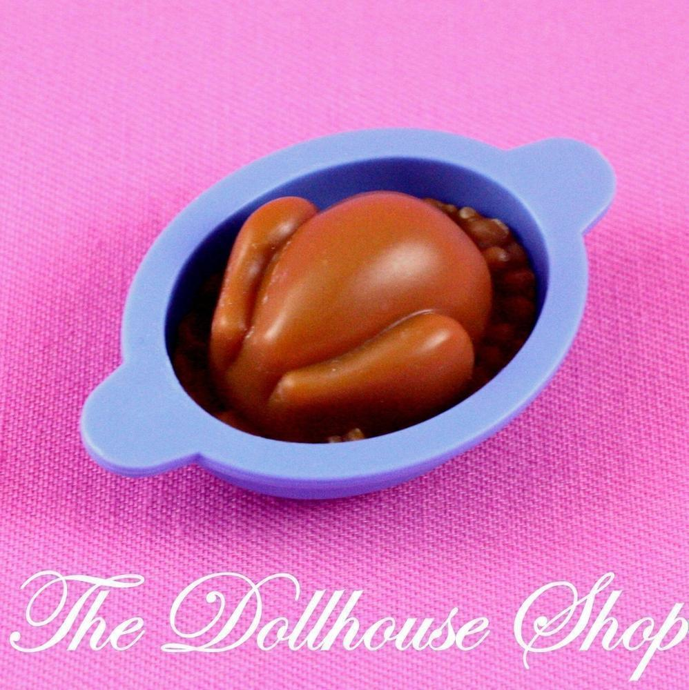 Fisher Price Loving Family Dream Dollhouse Thanksgiving Turkey Chicken Food Pot-Toys & Hobbies:Preschool Toys & Pretend Play:Fisher-Price:1963-Now:Dollhouses-Fisher-Price-Christmas,Dollhouse,Dream Dollhouse,Fisher Price,Food Accessories,Holidays & Seasonal,Kitchen,Loving Family,Used-The Dollhouse Shop