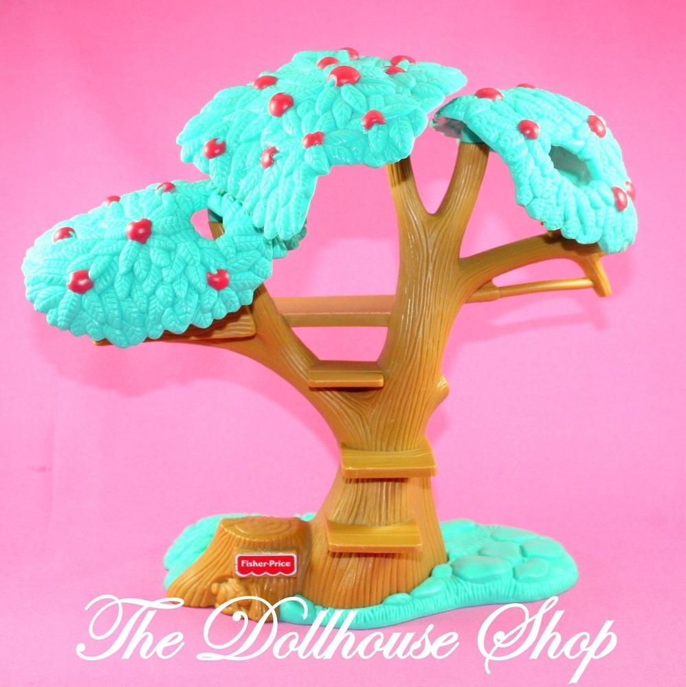Fisher Price Loving Family Dream Dollhouse Treehouse Tree Fort Backyard No Swing-Toys & Hobbies:Preschool Toys & Pretend Play:Fisher-Price:1963-Now:Dollhouses-Fisher-Price-Backyard Fun,Dollhouse,Dream Dollhouse,Fisher Price,Loving Family,Outdoor Furniture,Used-The Dollhouse Shop