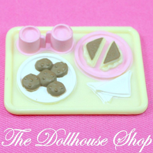 Fisher Price Loving Family Dream Dollhouse Yellow Milk Cookies Kitchen Food Tray-Toys & Hobbies:Preschool Toys & Pretend Play:Fisher-Price:1963-Now:Dollhouses-Fisher-Price-Dollhouse,Dream Dollhouse,Fisher Price,Food Accessories,Kitchen,Loving Family,Used,Yellow-The Dollhouse Shop