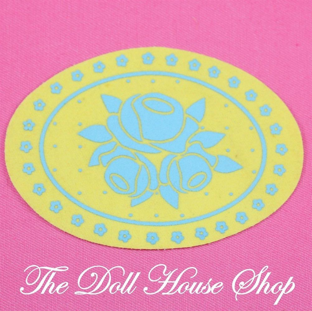 Fisher Price Loving Family Dream Dollhouse Yellow living room Floor Rug Mat carpet-Toys & Hobbies:Preschool Toys & Pretend Play:Fisher-Price:1963-Now:Dollhouses-Fisher-Price-Blankets & Rugs,Dollhouse,Dream Dollhouse,Fisher Price,Loving Family,Used,Yellow-The Dollhouse Shop