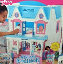 Fisher Price Loving Family Dream Dollhouse w/ Blue Roof Replacement Blue Doors-Toys & Hobbies:Preschool Toys & Pretend Play:Fisher-Price:1963-Now:Dollhouses-Fisher-Price-Dollhouse,Dollhouses & Replacement Parts,Dream Dollhouse,Fisher Price,Loving Family,Replacement Parts,Used-Get replacement Blue Front Doors for Fisher Price Loving Family Dream Dollhouse at The Dollhouse Shop. Perfect for creative play and fun!-The Dollhouse Shop