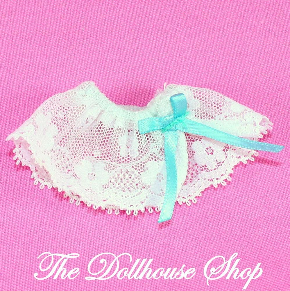 Fisher Price Loving Family Dream Dollhouse white lace doll skirt princess-Toys & Hobbies:Preschool Toys & Pretend Play:Fisher-Price:1963-Now:Dollhouses-Fisher-Price-Doll Dress Ups,Dollhouse,Dream Dollhouse,Fisher Price,Loving Family,Once Upon a Dream Castle,Used,White-The Dollhouse Shop