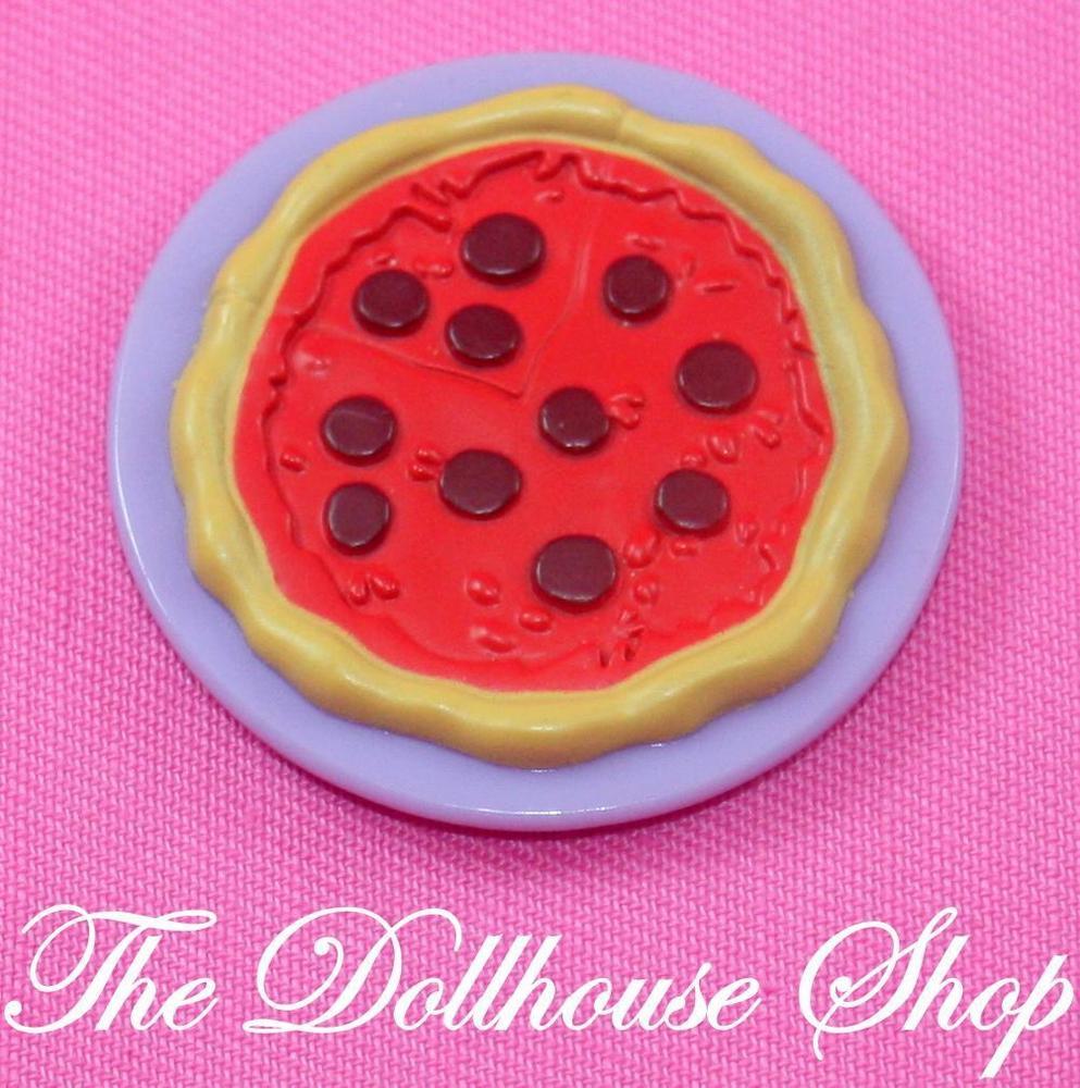 Fisher Price Loving Family Grand Dollhouse Kitchen Doll Food Pizza Dinner Plate-Toys & Hobbies:Preschool Toys & Pretend Play:Fisher-Price:1963-Now:Dollhouses-Fisher-Price-Dollhouse,Fisher Price,Food Accessories,Kitchen,Loving Family,Used-Fisher Price Loving Family Dollhouse pizza tray for fun pretend play! Perfect for your dollhouse kitchen. Shop now at The Dollhouse Shop!-The Dollhouse Shop