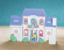 Fisher Price Loving Family Grand Dollhouse Replacement Pink Window Frame Part-Toys & Hobbies:Preschool Toys & Pretend Play:Fisher-Price:1963-Now:Dollhouses-Fisher-Price-Dollhouse,Fisher Price,Loving Family,Plants and Vases,Replacement Parts,Used-The Dollhouse Shop