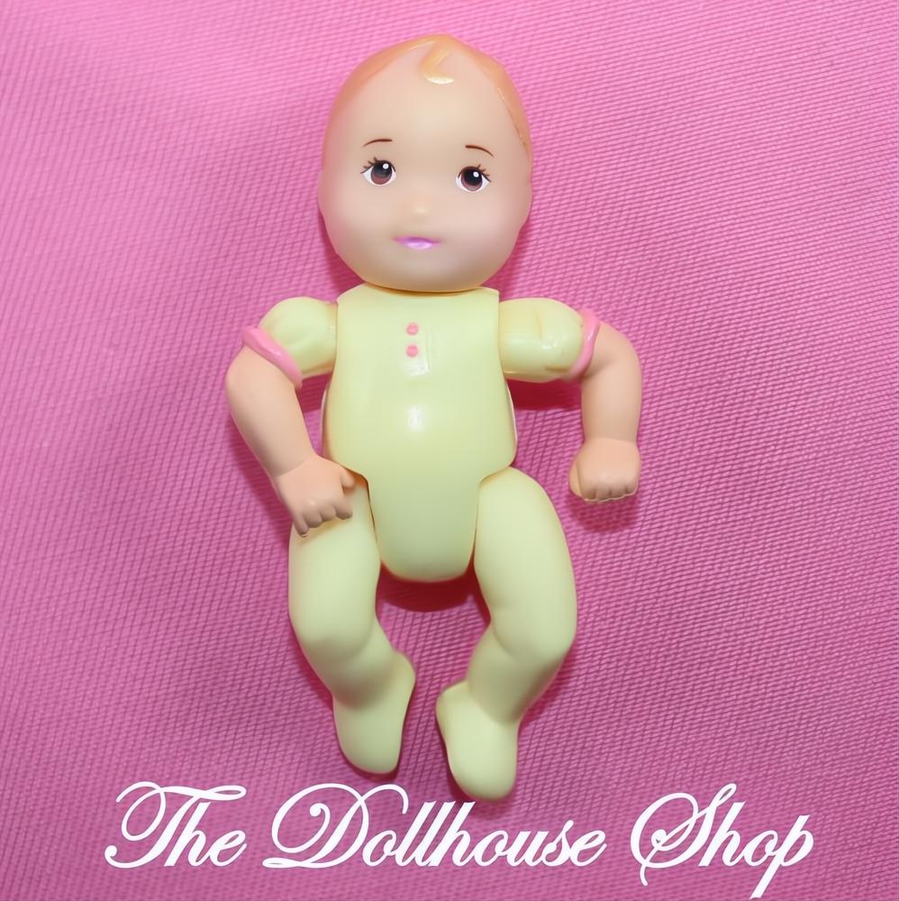 Fisher Price Loving Family Grand Mansion Dollhouse Yellow Baby Girl Doll-The Dollhouse Shop