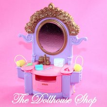 Fisher Price Loving Family Hidden Rooms Dollhouse Dress Up Vanity Dresser-Toys & Hobbies:Preschool Toys & Pretend Play:Fisher-Price:1963-Now:Dollhouses-Fisher-Price-Dollhouse,Fisher Price,Hidden Rooms Dollhouse,Kids Bedroom,Loving Family,Used-The Dollhouse Shop