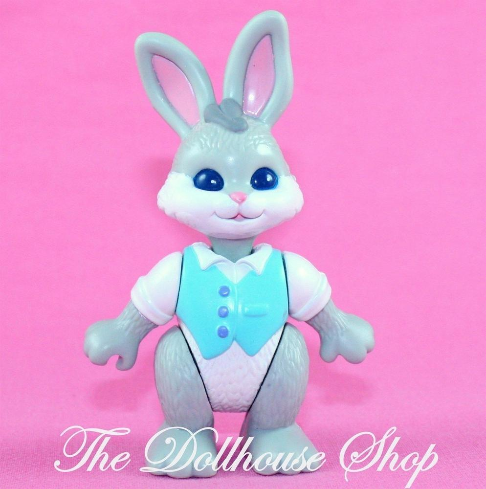 Fisher Price Loving Family Hideaway Hollow Dollhouse Grey Father Bunny Rabbit-Toys & Hobbies:Preschool Toys & Pretend Play:Fisher-Price:1963-Now:Dollhouses-Fisher-Price-Animals & Pets,Dolls,Fisher Price,Hideaway Hollow,Used-The Dollhouse Shop