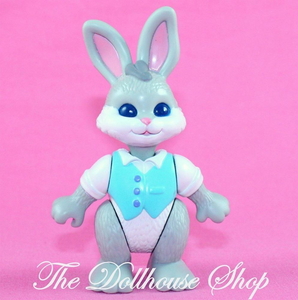 Fisher Price Loving Family Hideaway Hollow Dollhouse Grey Father Bunny Rabbit-Toys & Hobbies:Preschool Toys & Pretend Play:Fisher-Price:1963-Now:Dollhouses-Fisher-Price-Animals & Pets,Dolls,Fisher Price,Hideaway Hollow,Used-The Dollhouse Shop