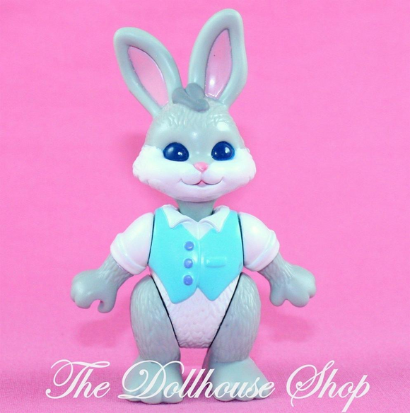 Fisher Price Loving Family Hideaway Hollow Dollhouse Grey Father Bunny Rabbit-Toys & Hobbies:Preschool Toys & Pretend Play:Fisher-Price:1963-Now:Dollhouses-Fisher-Price-Animals & Pets,Dolls,Fisher Price,Hideaway Hollow,Used-The Dollhouse Shop