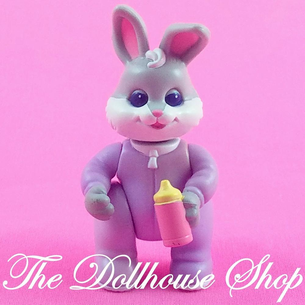 Fisher Price Loving Family Hideaway Hollow Dollhouse Purple Baby Bunny Rabbit-Toys & Hobbies:Preschool Toys & Pretend Play:Fisher-Price:1963-Now:Dollhouses-Fisher-Price-Animals & Pets,Dollhouse,Fisher Price,Hideaway Hollow,Purple,Used-The Dollhouse Shop