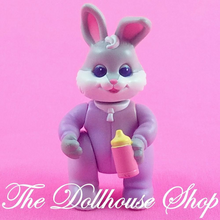 Fisher Price Loving Family Hideaway Hollow Dollhouse Purple Baby Bunny Rabbit-Toys & Hobbies:Preschool Toys & Pretend Play:Fisher-Price:1963-Now:Dollhouses-Fisher-Price-Animals & Pets,Dollhouse,Fisher Price,Hideaway Hollow,Purple,Used-The Dollhouse Shop