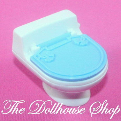 Fisher Price Loving Family Holiday Dollhouse Christmas Bathroom Toilet-Toys & Hobbies:Preschool Toys & Pretend Play:Fisher-Price:1963-Now:Dollhouses-Fisher-Price-Bathroom,Christmas,Dollhouse,Fisher Price,Holidays & Seasonal,Home for the Holidays Dollhouse,Loving Family-The Dollhouse Shop