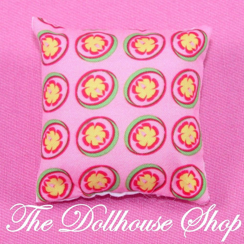 Fisher Price Loving Family Holiday Dollhouse Christmas Santa Pillow-Toys & Hobbies:Preschool Toys & Pretend Play:Fisher-Price:1963-Now:Dollhouses-Fisher-Price-Bedroom,Christmas,Dollhouse,Fisher Price,Holidays & Seasonal,Home for the Holidays Dollhouse,Living Room,Loving Family,Parents Bedroom,Pillows-The Dollhouse Shop