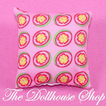 Fisher Price Loving Family Holiday Dollhouse Christmas Santa Pillow-Toys & Hobbies:Preschool Toys & Pretend Play:Fisher-Price:1963-Now:Dollhouses-Fisher-Price-Bedroom,Christmas,Dollhouse,Fisher Price,Holidays & Seasonal,Home for the Holidays Dollhouse,Living Room,Loving Family,Parents Bedroom,Pillows-The Dollhouse Shop