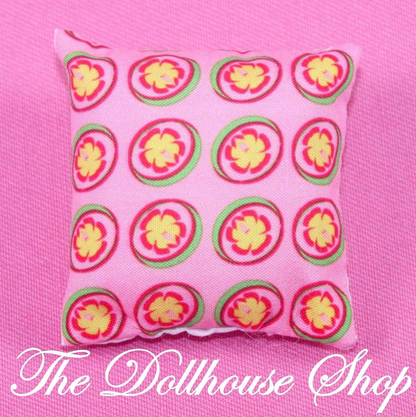 Fisher Price Loving Family Holiday Dollhouse Christmas Santa Pillow-Toys & Hobbies:Preschool Toys & Pretend Play:Fisher-Price:1963-Now:Dollhouses-Fisher-Price-Bedroom,Christmas,Dollhouse,Fisher Price,Holidays & Seasonal,Home for the Holidays Dollhouse,Living Room,Loving Family,Parents Bedroom,Pillows-The Dollhouse Shop