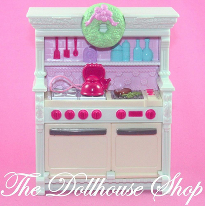 Fisher Price Loving Family Holiday Dollhouse Sounds Kitchen Oven Stove-Toys & Hobbies:Preschool Toys & Pretend Play:Fisher-Price:1963-Now:Dollhouses-Fisher-Price-Dollhouse,Fisher Price,Home for the Holidays,Kitchen,Loving Family-The Dollhouse Shop