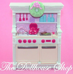 Fisher Price Loving Family Holiday Dollhouse Sounds Kitchen Oven Stove-Toys & Hobbies:Preschool Toys & Pretend Play:Fisher-Price:1963-Now:Dollhouses-Fisher-Price-Dollhouse, Fisher Price, Home for the Holidays, Kitchen, Loving Family-The Dollhouse Shop