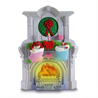 Fisher Price Loving Family Holiday Dollhouse Stockings Mantle Fireplace-The Dollhouse Shop