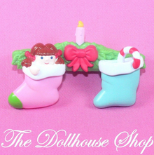 Fisher Price Loving Family Holiday Dollhouse Stockings Mantle Fireplace-Toys & Hobbies:Preschool Toys & Pretend Play:Fisher-Price:1963-Now:Dollhouses-Fisher-Price-Christmas,Dollhouse,Fisher Price,Holidays & Seasonal,Home for the Holidays Dollhouse,Loving Family,New,Replacement Parts-The Dollhouse Shop