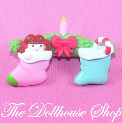 Fisher Price Loving Family Holiday Dollhouse Stockings Mantle Fireplace-Toys & Hobbies:Preschool Toys & Pretend Play:Fisher-Price:1963-Now:Dollhouses-Fisher-Price-Christmas,Dollhouse,Fisher Price,Holidays & Seasonal,Home for the Holidays Dollhouse,Loving Family,New,Replacement Parts-The Dollhouse Shop
