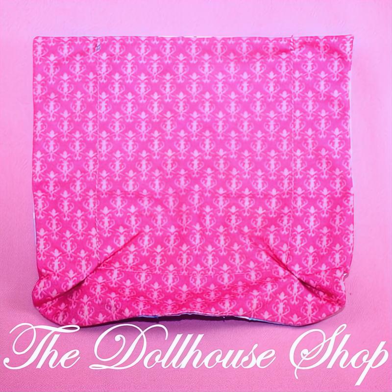 Fisher Price Loving Family Holidays Dollhouse Parents Christmas Bed Cover-The Dollhouse Shop