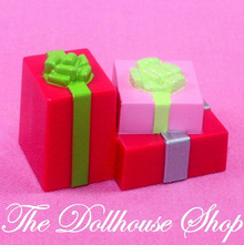 Fisher Price Loving Family Home Holidays Dollhouse Christmas Gifts Presents-Toys & Hobbies:Preschool Toys & Pretend Play:Fisher-Price:1963-Now:Dollhouses-Fisher-Price-Christmas,Dollhouse,Fisher Price,Holidays & Seasonal,Home for the Holidays Dollhouse,Loving Family,Red,Used-The Dollhouse Shop