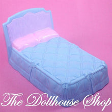 Fisher Price Loving Family Home Holidays Dollhouse Parents Blue Double Bed-Toys & Hobbies:Preschool Toys & Pretend Play:Fisher-Price:1963-Now:Dollhouses-Fisher-Price-Bedroom,Dollhouse,Fisher Price,Home for the Holidays,Loving Family,Parents Bedroom,Used-Fisher Price Loving Family Home Holidays Dollhouse Parents Blue Bed, perfect for creative play. Find it now at The Dollhouse Shop, your dollhouse experts!-The Dollhouse Shop