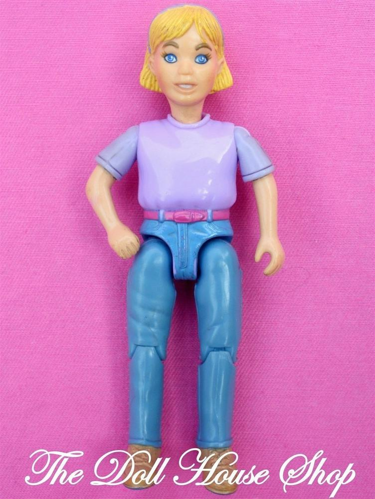 Fisher Price Loving Family Home Stable Dollhouse Blonde Girl Horse Rider Doll Purple-Toys & Hobbies:Preschool Toys & Pretend Play:Fisher-Price:1963-Now:Dollhouses-Fisher-Price-Dollhouse,Dolls,Fisher Price,Girl Dolls,Home & Stable,Horse Rider,Loving Family,Used-The Dollhouse Shop