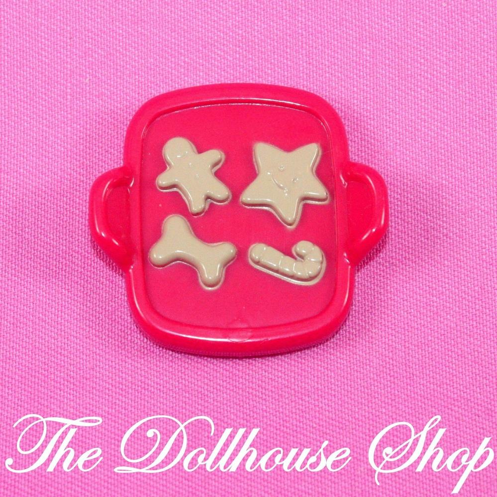 Fisher Price Loving Family Home for Holidays Dollhouse Christmas Food Tray-Toys & Hobbies:Preschool Toys & Pretend Play:Fisher-Price:1963-Now:Dollhouses-Fisher-Price-Christmas,Dining Room,Dollhouse,Fisher Price,Food Accessories,Holidays & Seasonal,Home for the Holidays Dollhouse,Kitchen,Loving Family,New,Red-The Dollhouse Shop