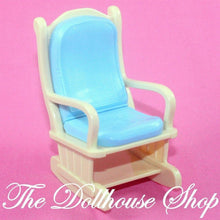 Fisher Price Loving Family Home for Holidays Dollhouse Nursery Rocking Chair-Toys & Hobbies:Preschool Toys & Pretend Play:Fisher-Price:1963-Now:Dollhouses-Fisher-Price-Chairs,Dollhouse,Fisher Price,Home for the Holidays Dollhouse,Loving Family,Nursery Room,Used-Fisher Price Loving Family Home rocking chair for dollhouse nursery. Perfect for pretend play! Find it now at The Dollhouse Shop. Small parts warning.-The Dollhouse Shop