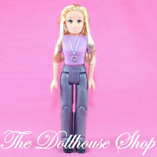 Fisher Price Loving Family Manor Dollhouse Blonde Mom Mother Doll Gray Pants-Toys & Hobbies:Preschool Toys & Pretend Play:Fisher-Price:1963-Now:Dollhouses-Fisher-Price-Blonde Hair,Dollhouse,Dolls,Fisher Price,Loving Family,Manor Dollhouse,Mother,Used-The Dollhouse Shop
