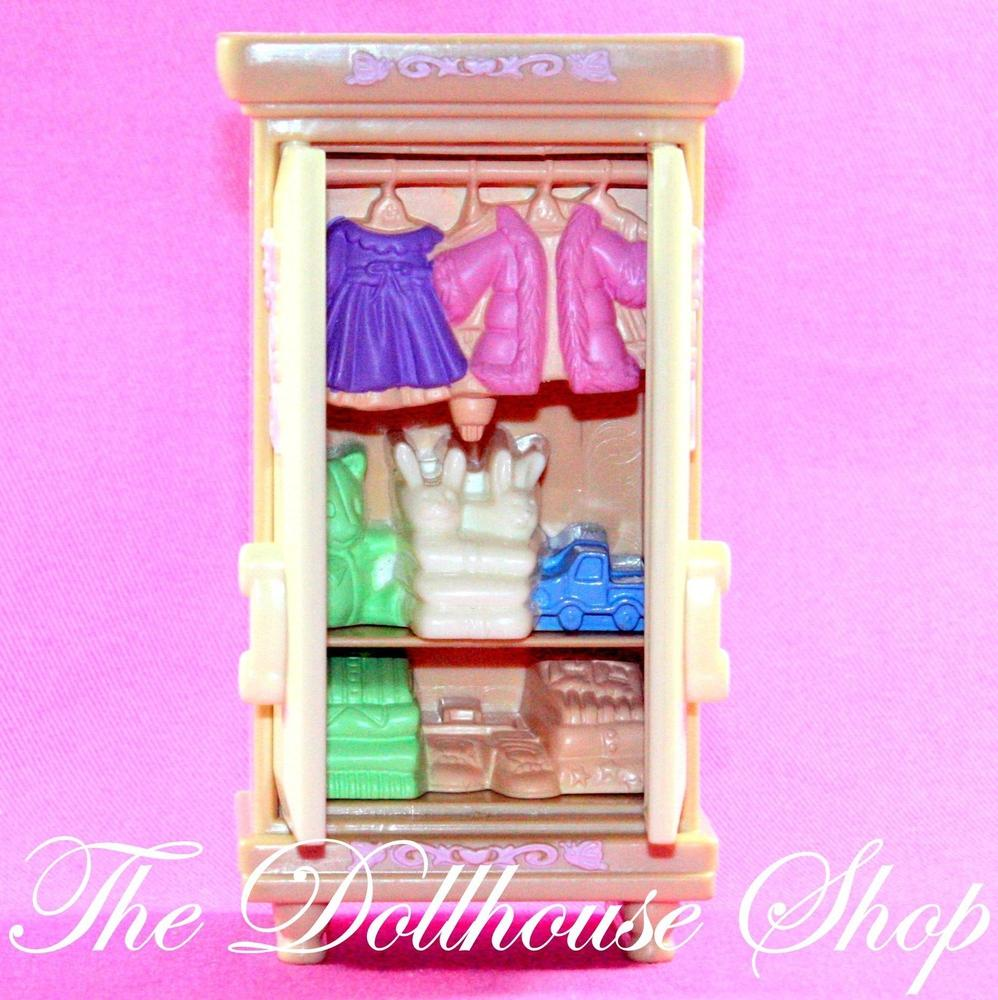 Fisher Price Loving Family New Additions Dollhouse Baby Doll Nursery Armoire Wardrobe-Toys & Hobbies:Preschool Toys & Pretend Play:Fisher-Price:1963-Now:Dollhouses-Fisher-Price-Dollhouse,Fisher Price,Loving Family,New Additions Dollhouse,Nursery Room,Used-The Dollhouse Shop