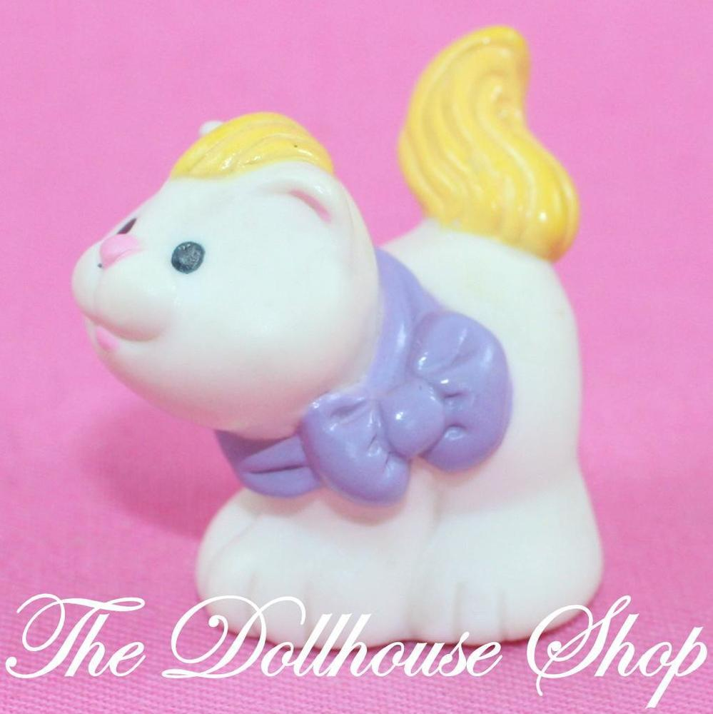 Fisher Price Loving Family Once Upon A Dream Dollhouse Pet Kitten Kitty Cat-Toys & Hobbies:Preschool Toys & Pretend Play:Fisher-Price:1963-Now:Dollhouses-Fisher-Price-Animals & Pets,Dollhouse,Dream Dollhouse,Fisher Price,Loving Family,Once Upon a Dream Castle,Used,White-The Dollhouse Shop