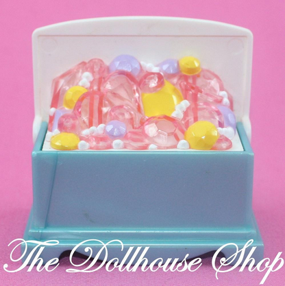 Fisher-Price Loving Family Once Upon a Dream Palace Treasure Chest Box-Toys & Hobbies:Preschool Toys & Pretend Play:Fisher-Price:1963-Now:Dollhouses-Fisher-Price-Dollhouse,Dream Dollhouse,Fisher Price,Kids Bedroom,Loving Family,Nursery Room,Once Upon a Dream Castle,Used-Fisher Price Loving Family Once upon a dream castle blue and white treasure chest or toy box for your dollhouse nursery or playroom. Gently used, pre-owned condition Perfect for Fisher Price Loving family Dream Dollhouse, Once upon a Dream C