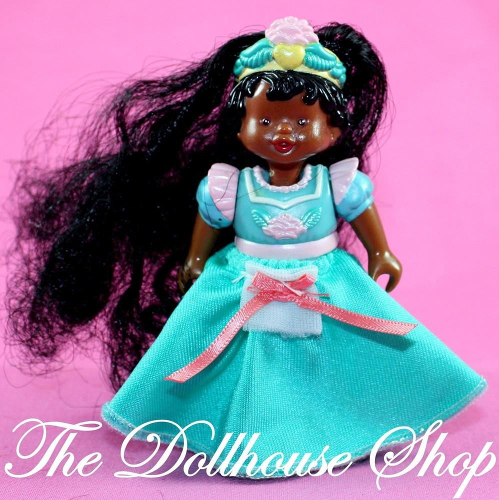 Fisher Price Loving Family Once upon a Dream Dollhouse African Princess Girl Doll-Toys & Hobbies:Preschool Toys & Pretend Play:Fisher-Price:1963-Now:Dollhouses-Fisher-Price-African American,Dollhouse,Dolls,Dream Dollhouse,Fisher Price,Girl Dolls,Loving Family,Once Upon a Dream Castle,Used-The Dollhouse Shop