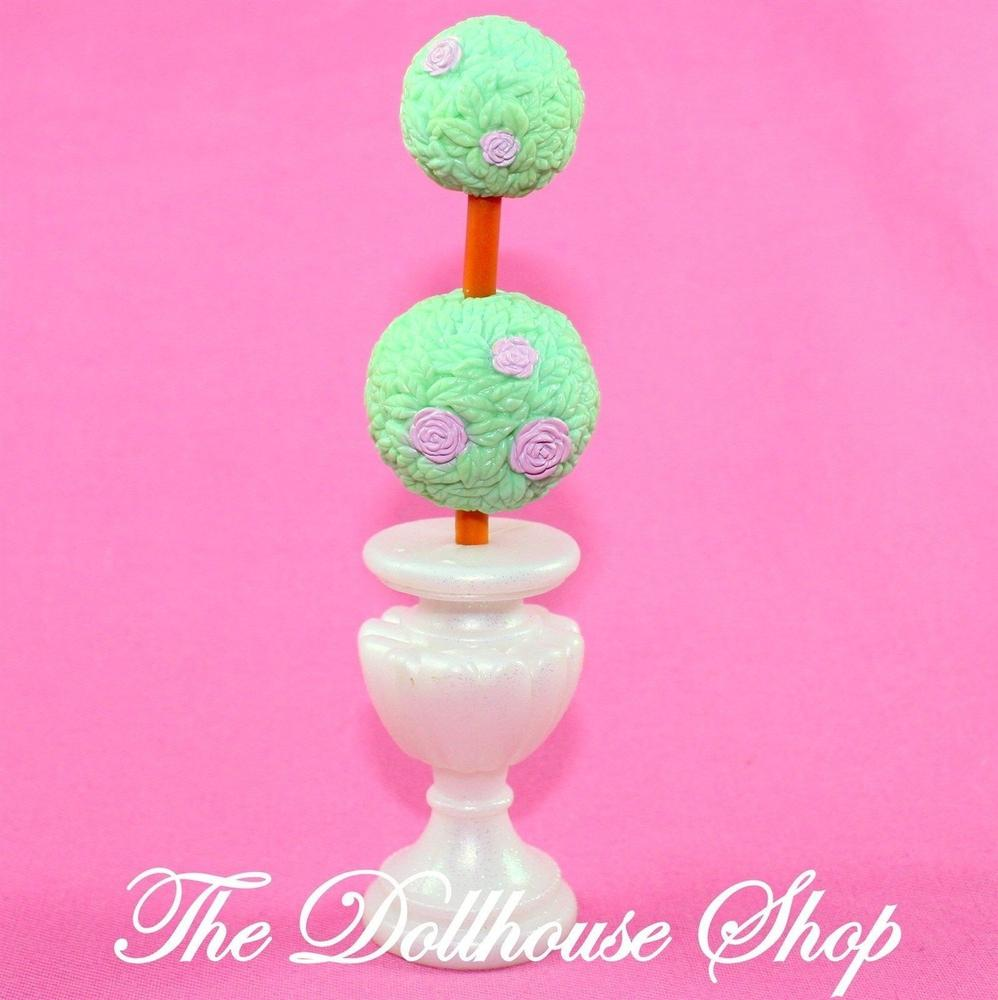 Fisher Price Loving Family Once upon a Dream Dollhouse Topiary Tree Potted Plant-Toys & Hobbies:Preschool Toys & Pretend Play:Fisher-Price:1963-Now:Dollhouses-Fisher-Price-Dollhouse,Dream Dollhouse,Fisher Price,Loving Family,Once Upon a Dream Castle,Plants and Vases,Used-The Dollhouse Shop