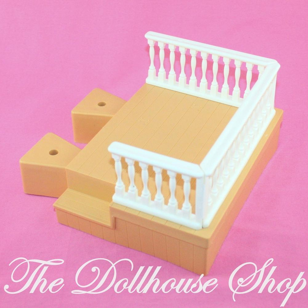 Fisher Price Loving Family Special Edition Town Doll house Replacement Porch-Toys & Hobbies:Preschool Toys & Pretend Play:Fisher-Price:1963-Now:Dollhouses-Fisher-Price-Dollhouse,Fisher Price,Loving Family,Replacement Parts,Special Edition Townhouse,Used-The Dollhouse Shop