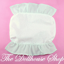 Fisher Price Loving Family Special Edition Townhouse Bed sheet Cover Parents Bedroom-Toys & Hobbies:Preschool Toys & Pretend Play:Fisher-Price:1963-Now:Dollhouses-Fisher-Price-Bedroom,Blankets & Rugs,Dollhouse,Fisher Price,Loving Family,Parents Bedroom,Replacement Parts,Special Edition Townhouse,Used,White-The Dollhouse Shop