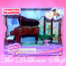 Fisher Price Loving Family Special Edition Townhouse Dollhouse Grand Piano Music-Toys & Hobbies:Preschool Toys & Pretend Play:Fisher-Price:1963-Now:Dollhouses-Fisher-Price-Dollhouse,Fisher Price,Living Room,Loving Family,New,New Boxed Sets,Rare,Special Edition Townhouse-Fisher Price Loving Family Townhouse Grand Piano with bench plays 4 tunes! Perfect for dollhouses. Find it now at The Dollhouse Shop!-The Dollhouse Shop
